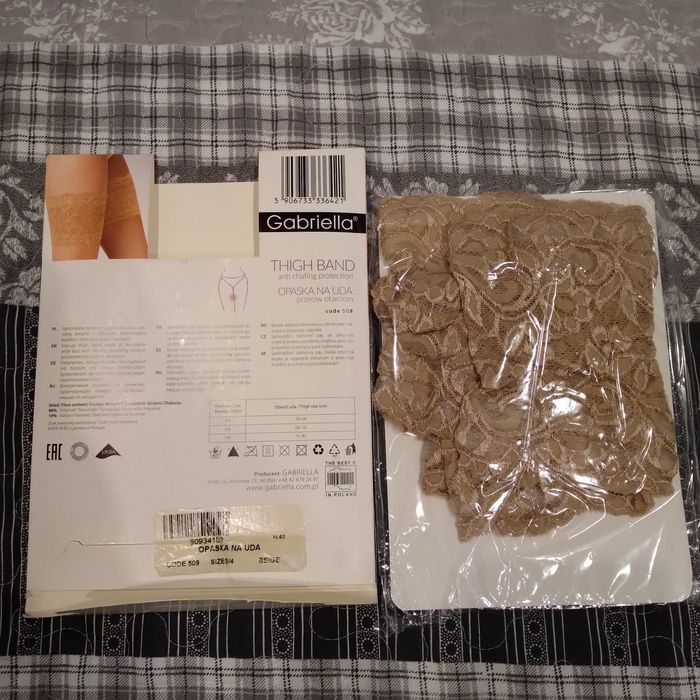 Opaska przeciw otarcią uda koronka piękne ozdobne