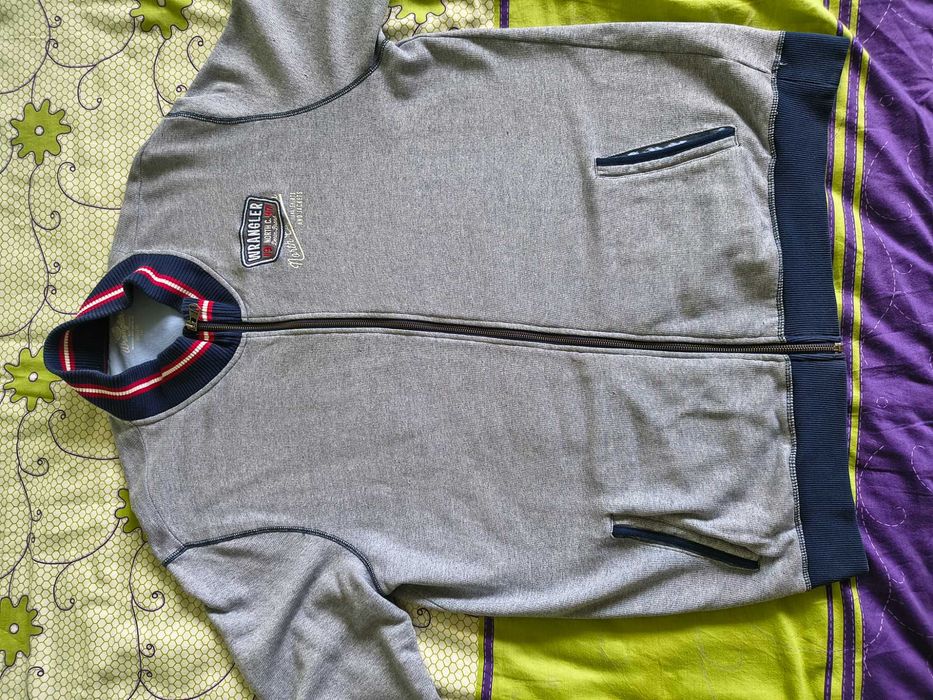 Wrangler bluza męska na zamek szara XXL nowa bez metki