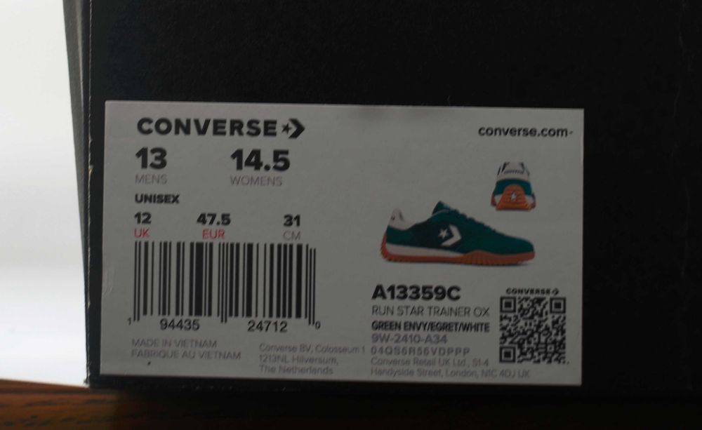 Converse sneakersy Run Star Trainer A13359C roz. 47,5