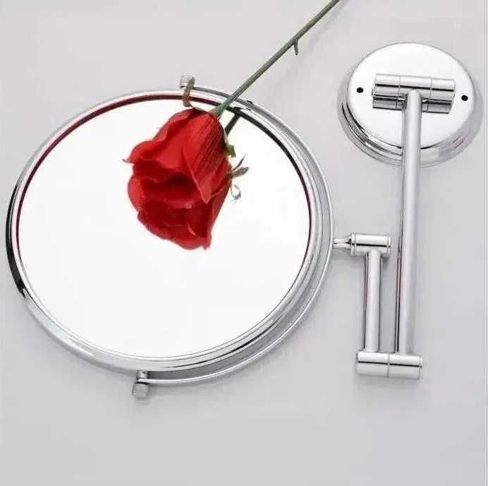 Косметическое зеркало. Двустороннее: увеличительное + обычное.