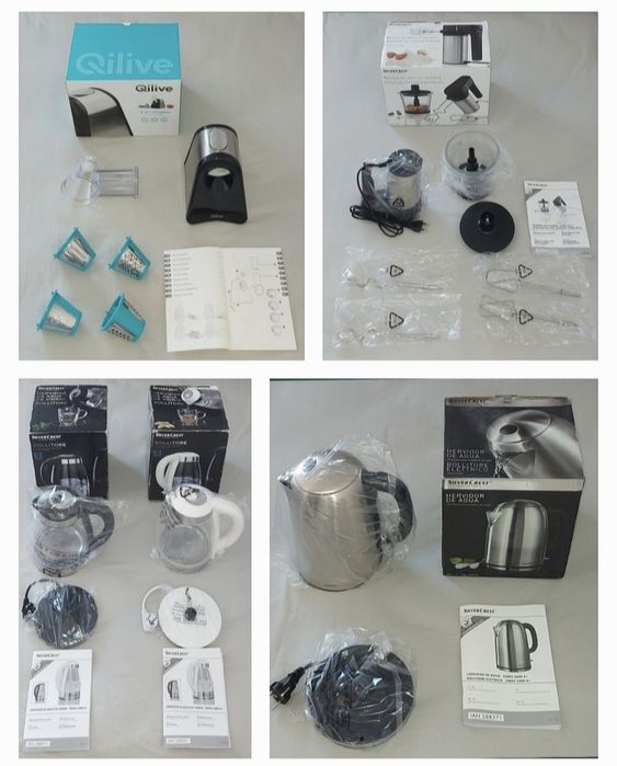 Eletrodomésticos diversos novos, na caixa e outro...