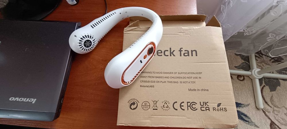 Вентилятор на шию портативний з акумулятором