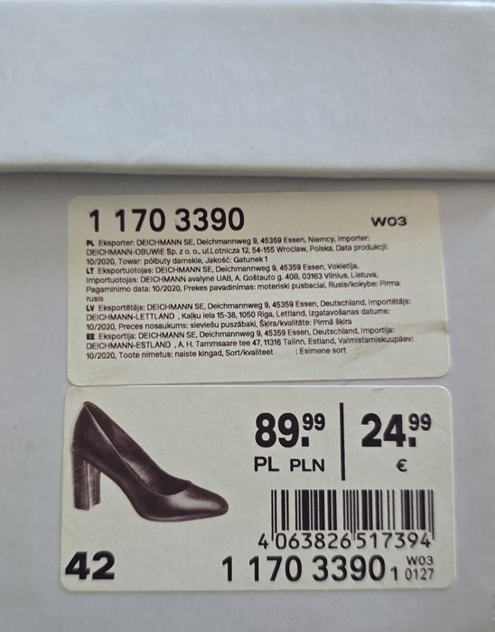 Czarne buty na obcasie - Deichmann
