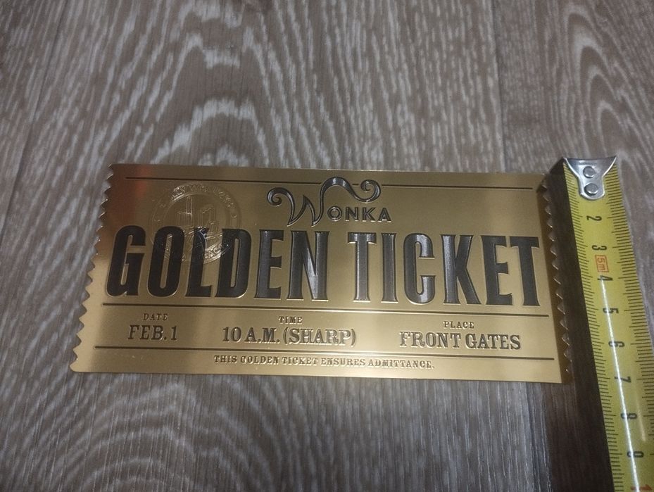 Золотой билет Вонка.