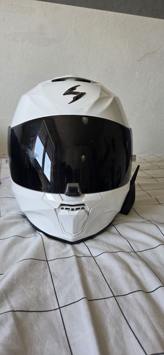 Capacete Scorpion EXO 391 Branco - Tam S - Ótimas Condições (+ Viseira Extra)