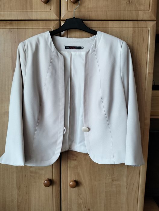 Żakiet jasny beż r. M/38   jak nowy