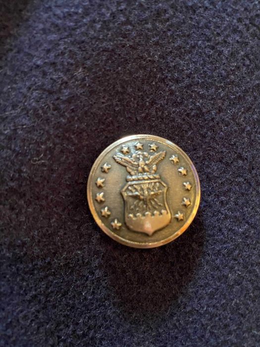 Płaszcz granatowy wełniany USA