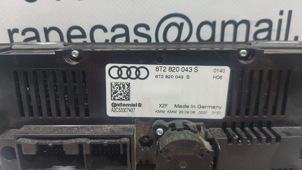 Comando Sofagem Climatronic Audi A4 A5 A6 8T2820043S Original