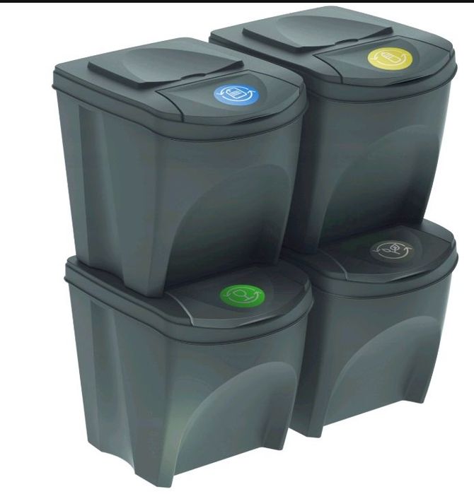 Sprzedam kosze do segregacji śmieci 4x25l