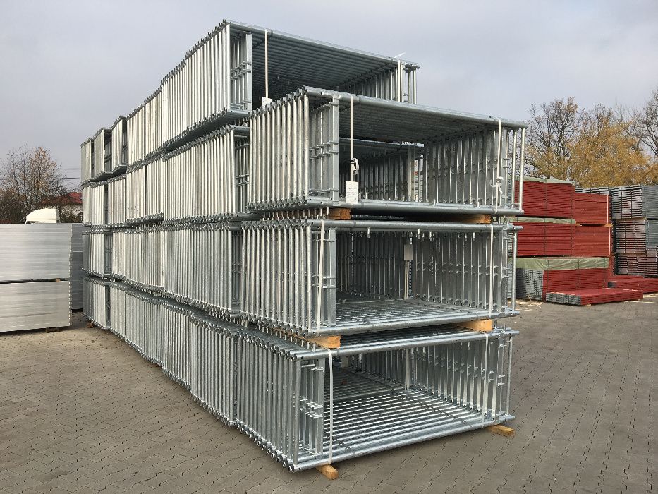 Rusztowanie Typ Plettac 100m2 10x10 Rama Stężenie Fasadowe Elewacyjne