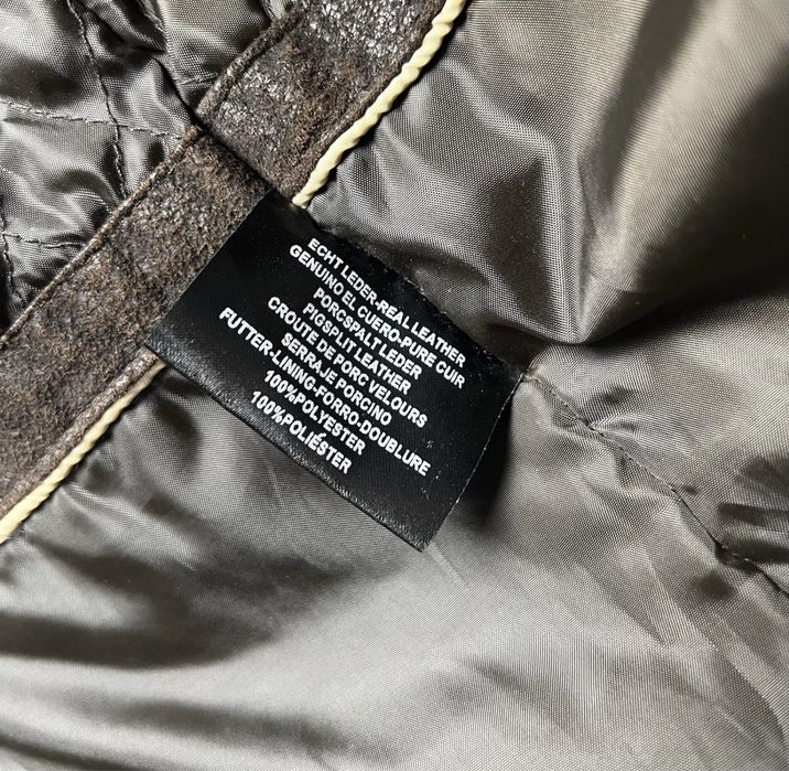 •Alpha Industries• Кожана куртка Leather jacket вінтаж vintage 90ті рокі