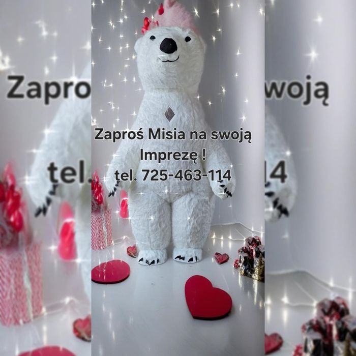 Biały Miś Impreza XXL 3 m
