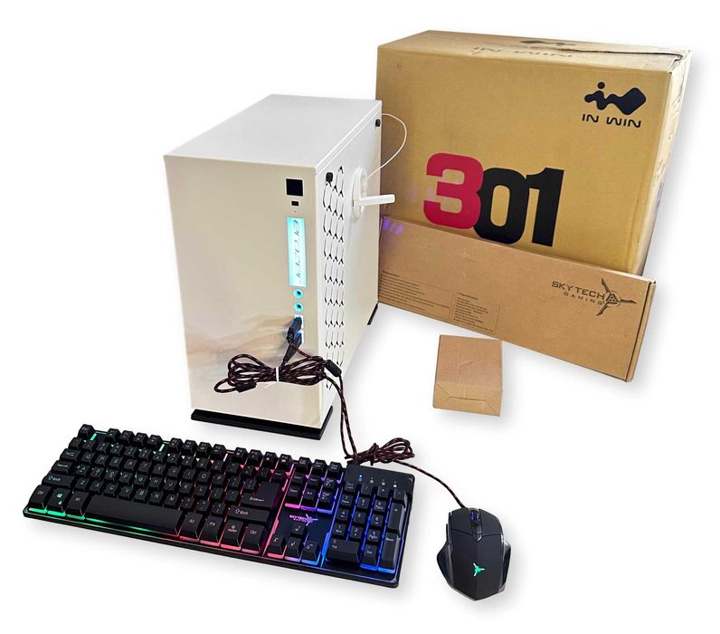 Komputer Ryzen 5 3600 RX 7600 16GB SSD 1TB WIFI 6 BT 5 WIN11 BIAŁY NEW