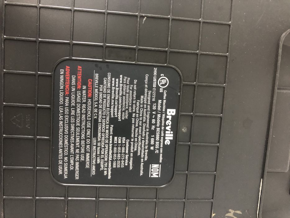 Maquina de cafe breville BES880