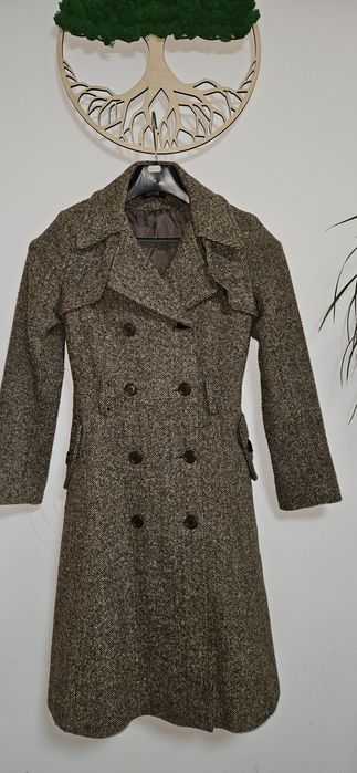 S plaszcz damski długi