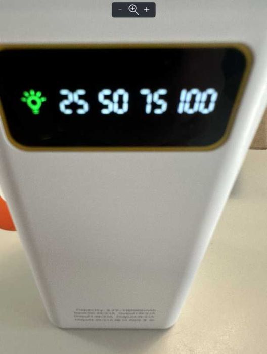 Повербанк 100000 mAh LED-ліхтар шв зарядка Hoco JA88A 22.5W Power Bank