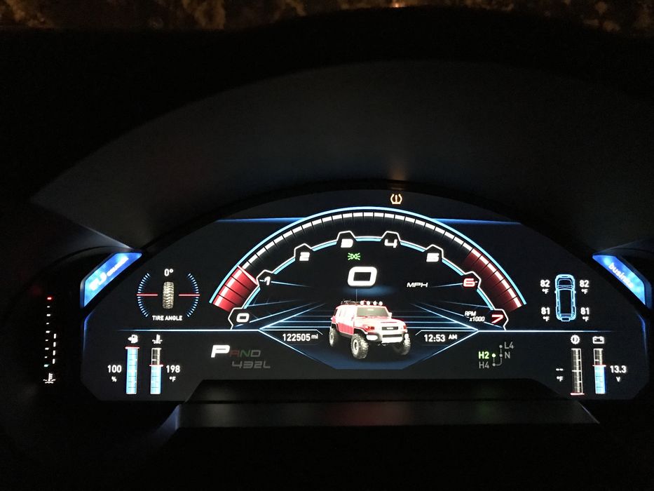 Новинка!! Toyota FJ Cruiser приборная панель FULL LED