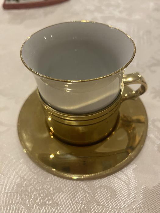 Złota filiżanka do espresso - QUIST - Luksusowa !!!