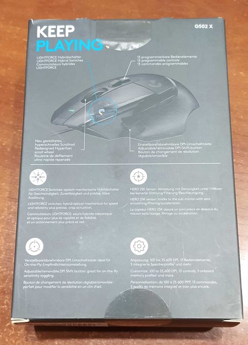 Logitech G502 X USB Black