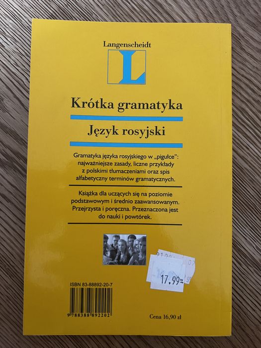 Langenscheidt Krótka gramatyka język rosyjski