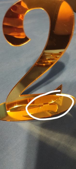 Topper na tort numery na stoły ślub wesele