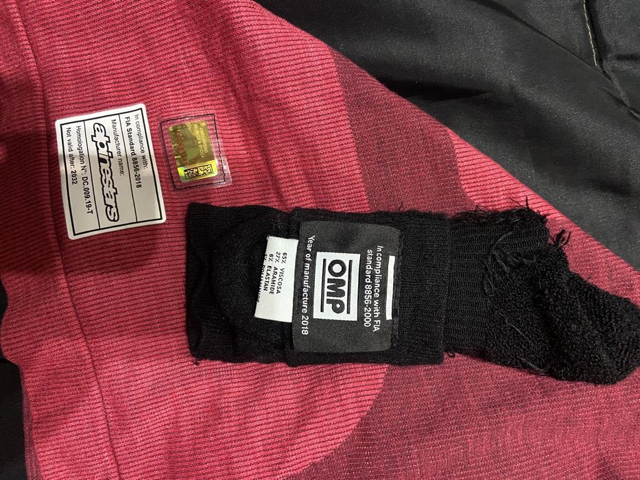 Camisola e meias interior Fia competicao rally