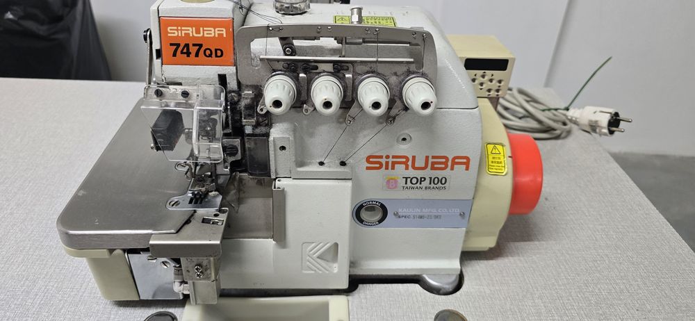 Máquina Industrial Overlock Siruba 747QD 4 Fios
Máquina Industrial Overlock Siruba 747QD 4 Fios
