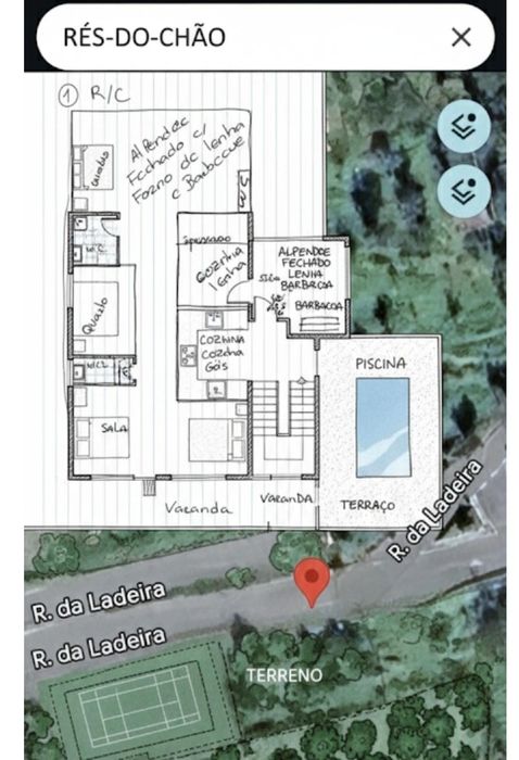 Crédito habitação Moradia v6 em Vila de Rei – Potencial para 2 Apartam