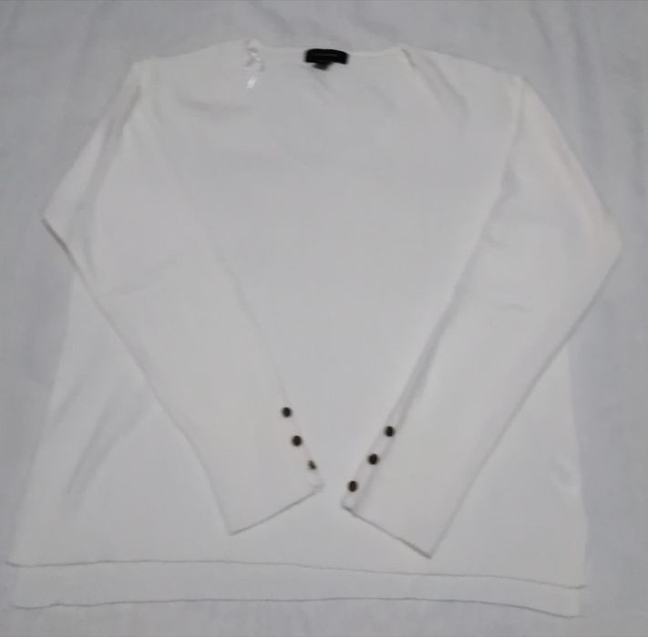 SALDOS - Camisola de Malha, Branca. Muito macia