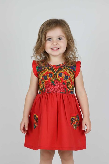 Vestido criança bordado Viana feito à mão - Genuínos