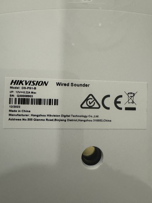 Sirene Exterior Hikvision