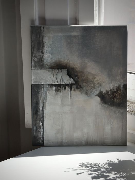 Quadro abstrato moderno decorativo 50x40 | Original abstract wall art