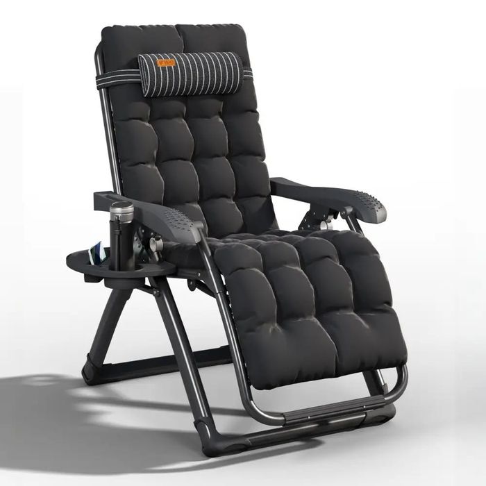 Крісло шезлонг Zero Gravity WCG S13-PP Mafia зі смугастим полотном