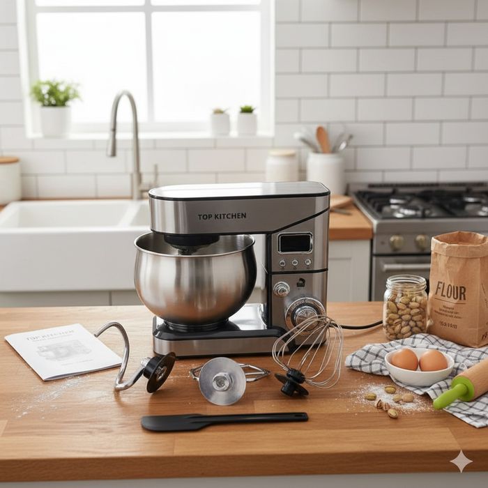 Міксер планетарний 00224 Top Kitchen. Потужність 4000Вт. Тестомес