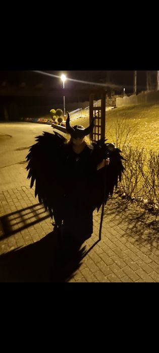 Strój kostium DIABOLINA, czarownica, skrzydła! SESJA! MALEFICENT!
