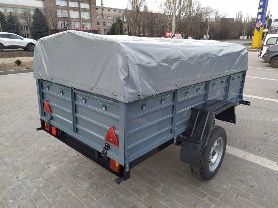 Купить крепкий одноосный прицеп Кремень+ КРД