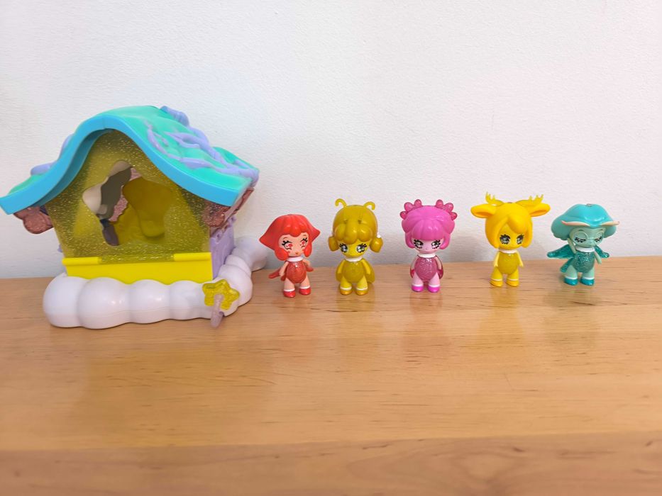 Glimmies 5 szt. figurek+ domek