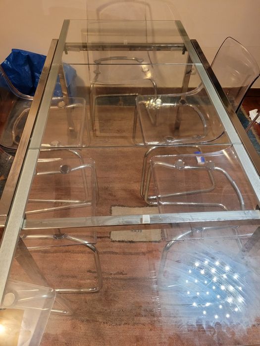 Mesa extensível Glivarp com cadeiras