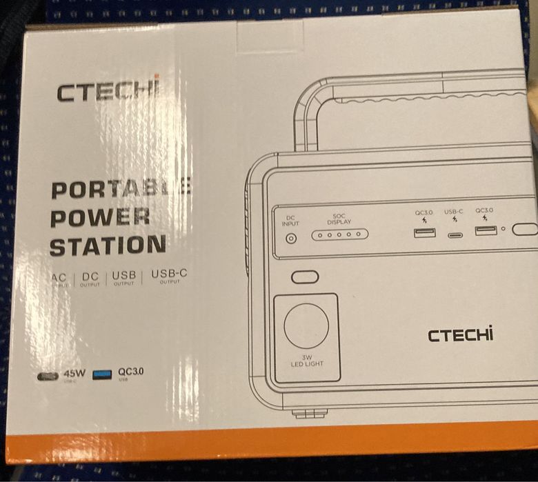 Przenośny powerbank CTECHi 299Wh/300W Akumulator LiFePO4