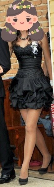 Чорне платтячко розшите бісером