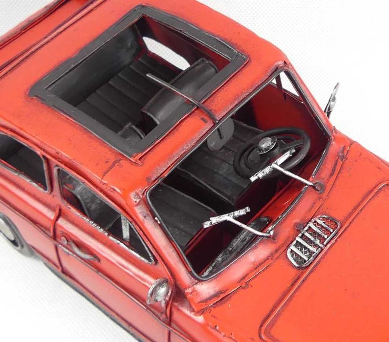 Metalowy model pojazd AUTO MG retro 31 cm