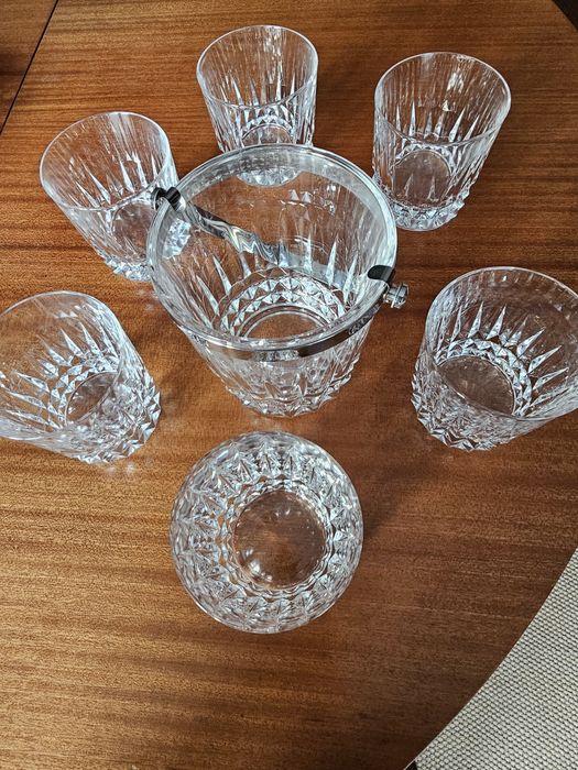 6 copos de crista Darques  e balde de gelo449116199003115520