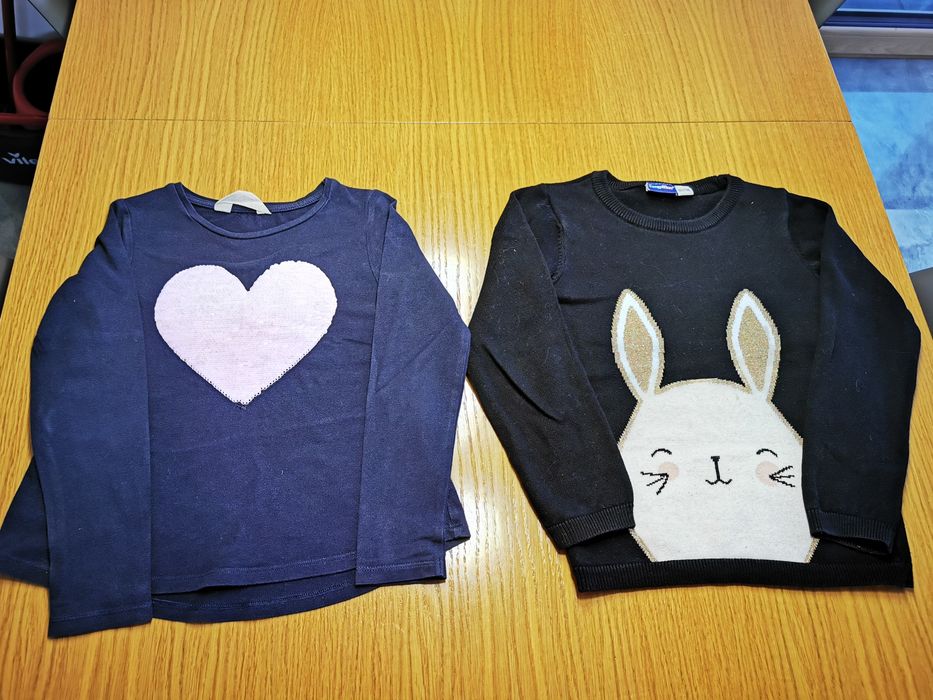 Sweter i longsleeve rozm. 110/116