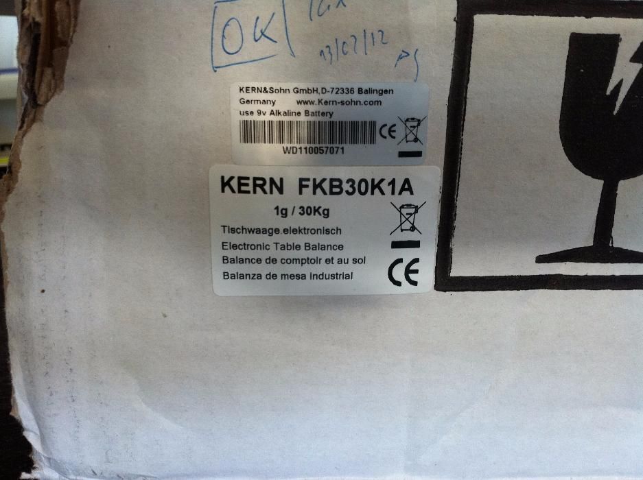 Balança KERN 1g/30Kg