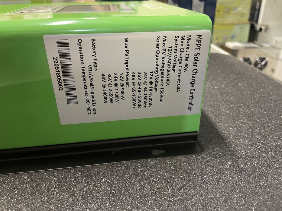 MPPT контроллер SNADI 60A (МППТ солнечный контроллер заряда)