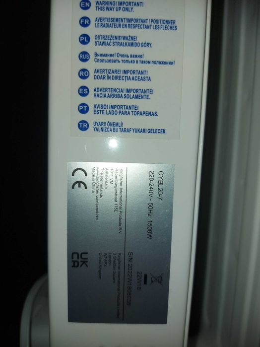 Grzejnik olejowy 1500W