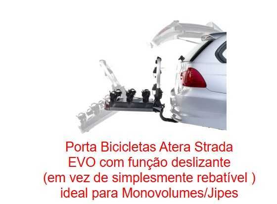 Porta Bicicletas Atera Strada EVO 3 com função deslizante 3 bicicletas