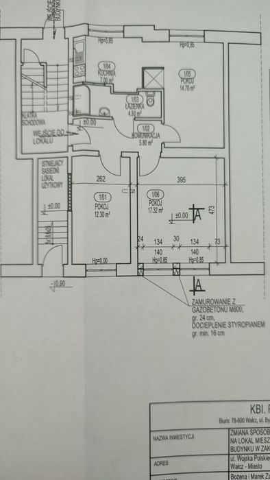 Mieszkanie z potencjałem - WAŁCZ, Woj.Pol 7 parter