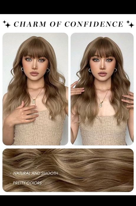 peruka długa nr.14 ombre brąz blond