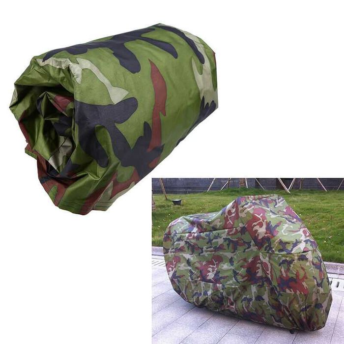 Тент мото-чехол камуфляж Oxford 210D защита мотоцикла